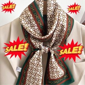 Unisex SCARF Chain Print Fashionable Bandana For Daily Decoration Bandana